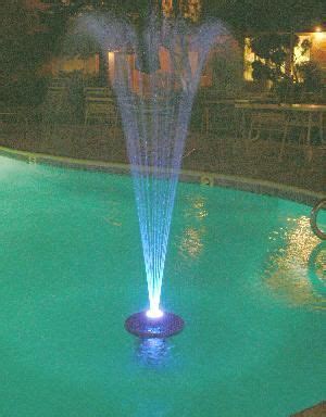 floating water fountain with 48 LED light | Led ring light, Fountains outdoor, Led lights