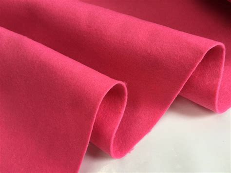 PINK Felt Fabric Material Craft Plain Colours Polyester -102cm wide ...