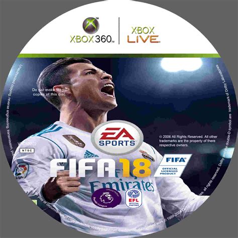 Tudo Capas 04: Fifa 18 - Capa & Label Game XBox 360