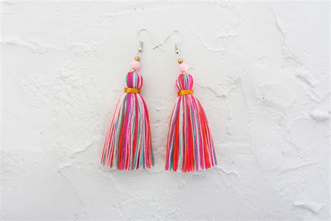 Boho Earrings Multicolors Tassel Earrings - Etsy