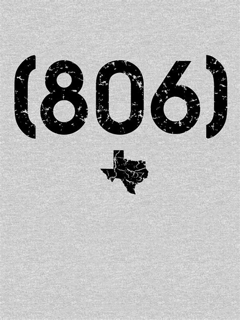 "Area Code 806 Texas" T-shirt by BearSquared | Redbubble