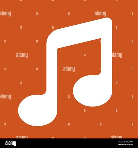 Music note icon isolated on red background. Vector illustration Stock Vector Image & Art - Alamy