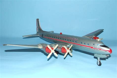 Yonezawa American Airlines DC7 Vintage Battery Operated Tin Toy. http ...