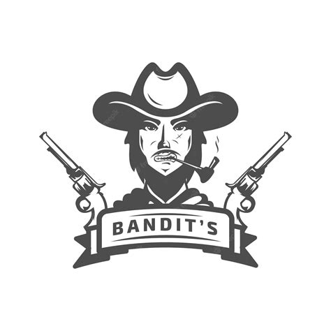 Premium Vector | Bandit logo template