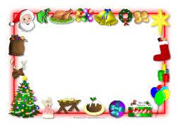 landscape christmas borders for word - Clip Art Library