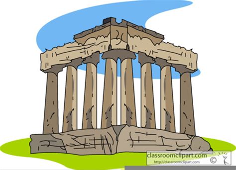 Clipart Of Greek Parthenon | Free Images at Clker.com - vector clip art online, royalty free ...