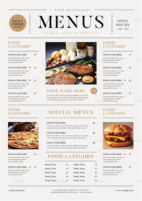 Cafe Menu Design, Menu Card Design, Restaurant Menu Design, Restaurant ...