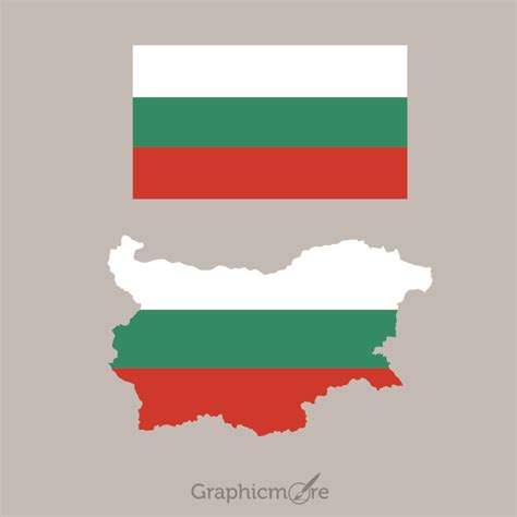 Bulgaria Flag and Map Design Free Vector File Download