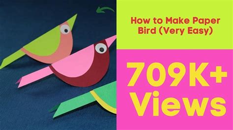 Paper Crafts for Kids - How to Make Paper Bird (Very Easy) - The ...