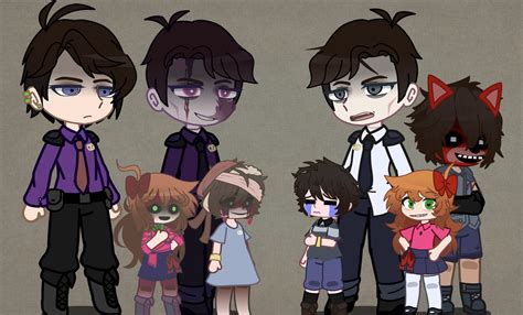 Afton family present and past : r/GachaFnaf