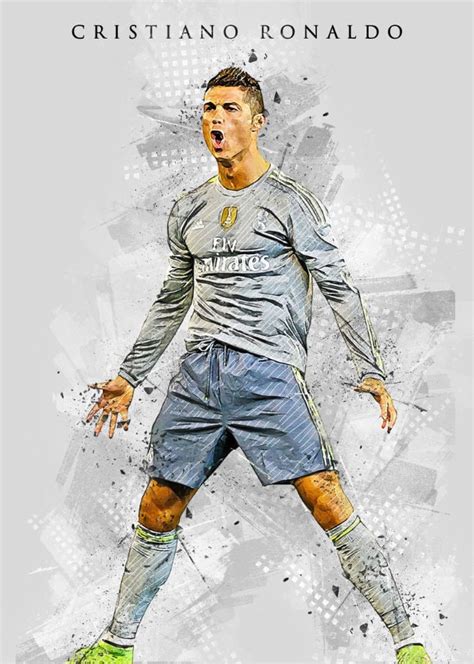 Cristiano Ronaldo Poster CR7 Real Madrid Football Player | Etsy