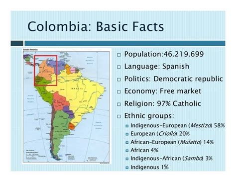 Esto es Colombia. | Study unit, Colombia, Basic facts