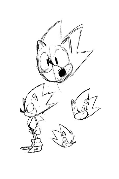 Sonic Sketches by Speener on Newgrounds