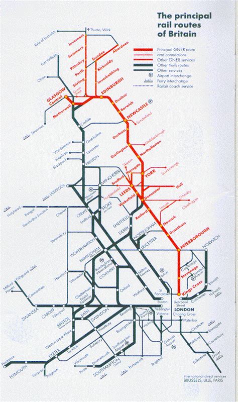 British Rail Principle Routes