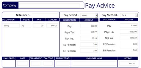 Standard A2 payslip Archives - Make PaySlip WageSlip