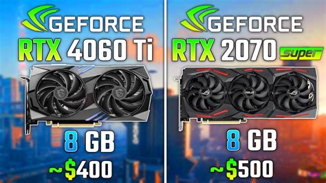 RTX 4060 Ti vs RTX 2070 SUPER | Test in 5 Games - 1440p - YouTube