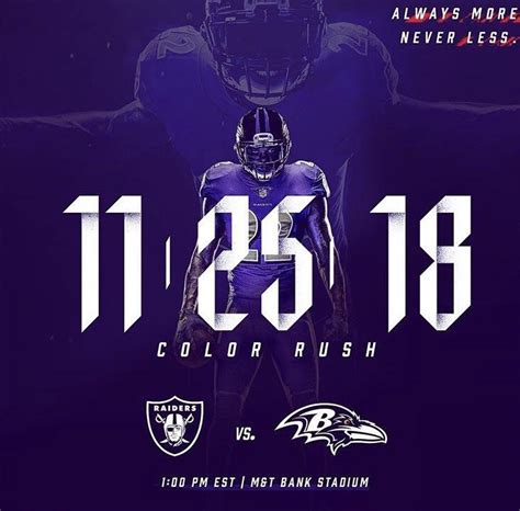 Ravens to wear Color Rush uniforms tomorrow : r/ravens