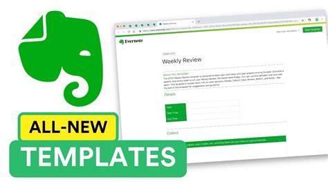 The new Evernote Templates - YouTube