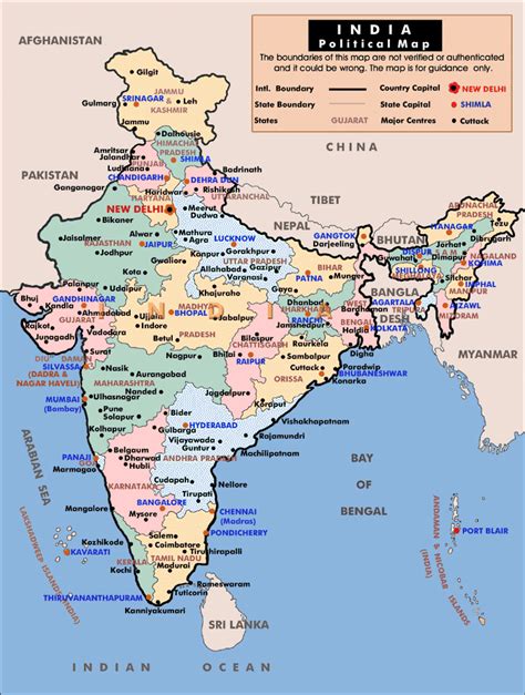 Maps of India | Detailed map of India in English | Tourist map of India | Road map of India ...