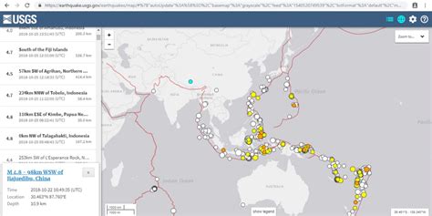 Usgs Earthquake Map