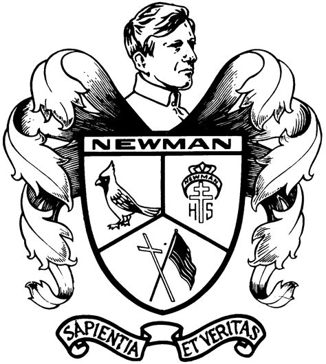 1955 Newman Logo | Newman, History, Male sketch