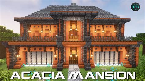 How To Build a ACACIA MANSION in Minecraft - TUTORIAL #2 - YouTube