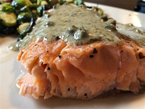 Baked Salmon with a Dill Caper Sauce: I don’t think there’s a better weeknight protein than ...