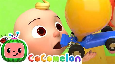 Toy Balloon Car Race | CoComelon | Sing Along | Nursery Rhymes and ...