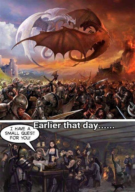 How RPG quests tend to develop | Funny gaming memes, Dnd funny, Dragon memes