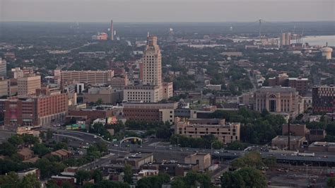 5K stock footage aerial video of Camden County City Hall and US ...