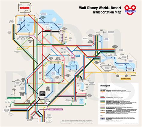 Walt Disney World Monorail Map - Map Of Stoney Lake