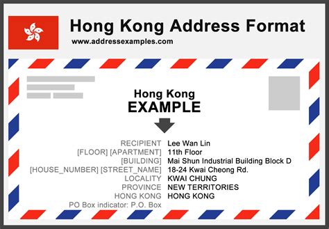 Hong Kong Address Format - AddressExamples.com