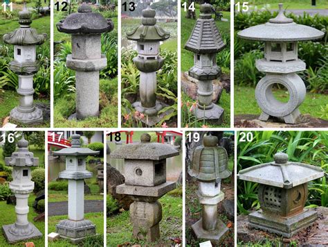 Bonsai Skosh: Stone lanterns at Singapore Japanese Garden