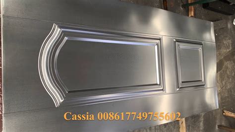 embossed metal door sheet, 2 panel steel door skin - YouTube