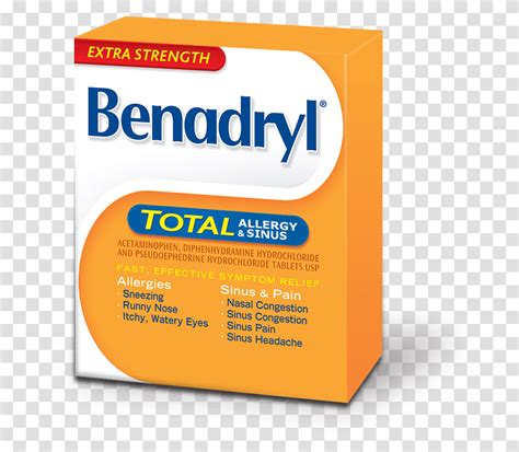 Extra Strength Benadryl Total Allergy Amp Sinus Allergy Benadryl Total ...