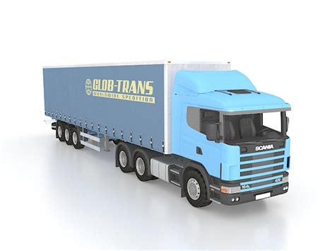 Scania container truck 3d model 3ds max files free download - modeling ...