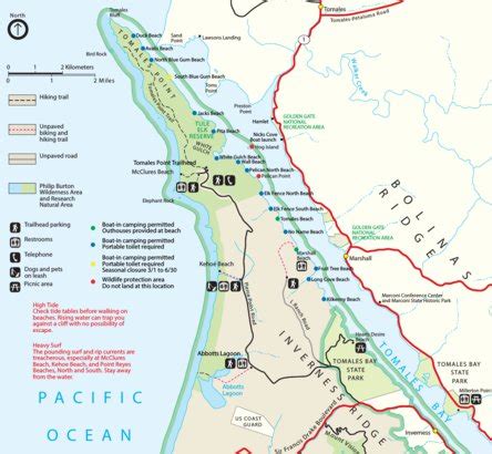 Point Reyes NS, Tomales Bay Boat-in Camping Map by Point Reyes NS | Avenza Maps