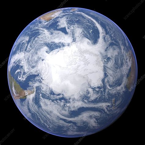 Antarctica, satellite image - Stock Image - C001/9024 - Science Photo Library