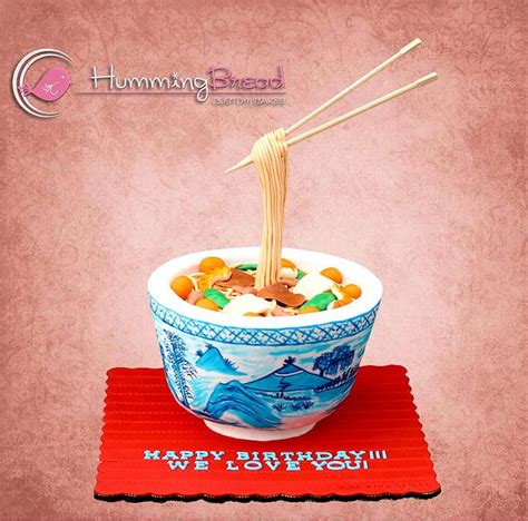 Birthday Noodle - Decorated Cake by HummingBread - CakesDecor