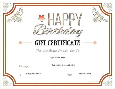 This Certificate Entitles The Bearer To Template (8 in This Certificate Entitles… | Gift ...