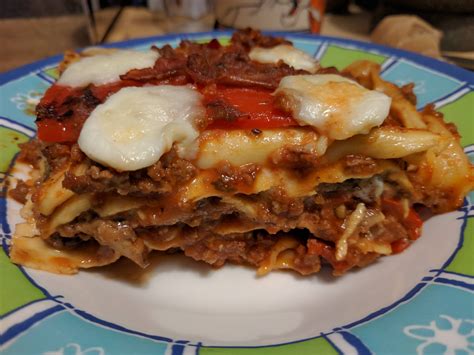 [Homemade] Mozzarella Lasagna with blue Buffalo cheese : food