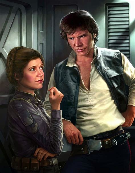 STAR WARS AFICIONADO WEBSITE: CLASSIC ART: HAN AND LEIA AT 'RAZOR'S EDGE'