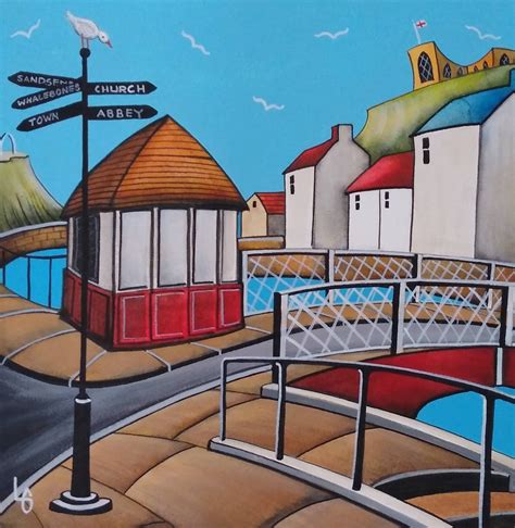 Linda Golding - Swing Bridge, Whitby (LG363) - Original Art At Whitby ...