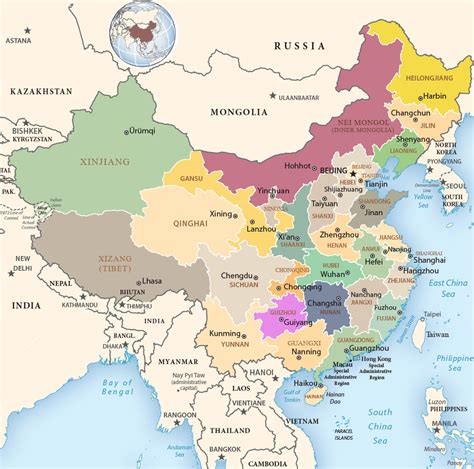 Political Map of China