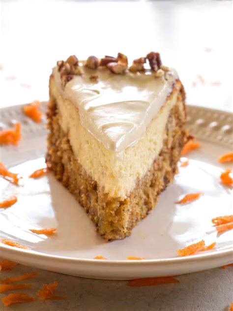 Carrot Cake Cheesecake - The Girl Who Ate Everything