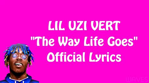 Lil Uzi Vert - The Way Life Goes [Official Lyrics] - YouTube