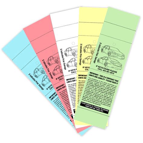 Barcode Valet Parking Tickets - Custom or Generic | Sign Factory and Valet Podiums