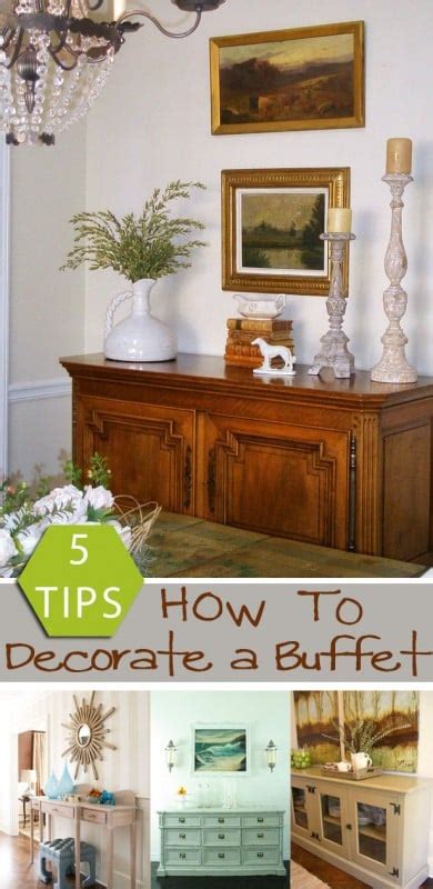 How to Decorate a Buffet | Remodelaholic