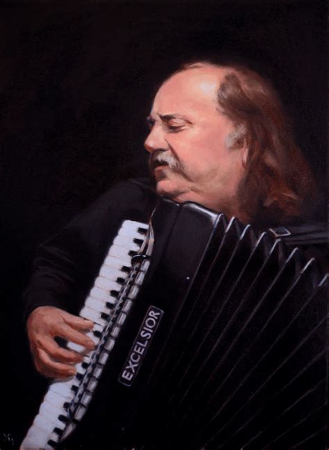 The Accordionist 12x16 oil | Portrait, 12x16, Music instruments