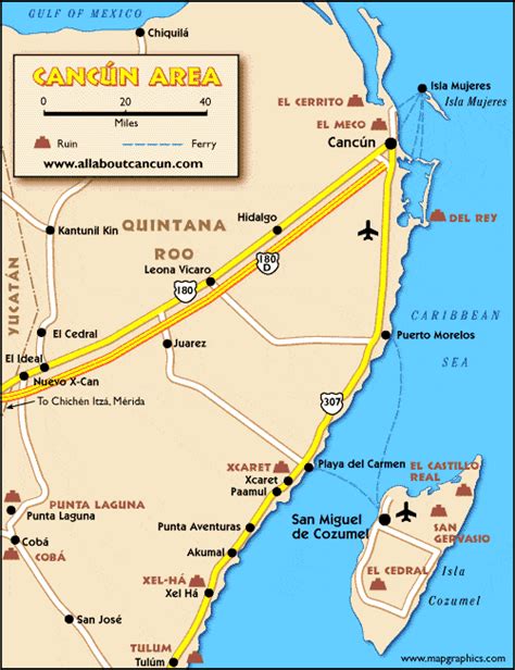 Map Of Cancun Area - Map Of The World